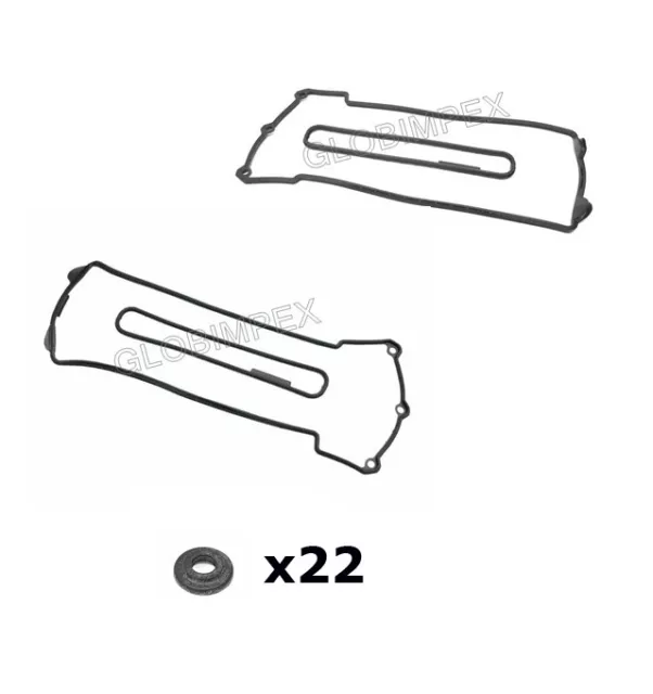 BMW e31 e32 e34 e38 e39 Valve Cover Gasket Set L and R ELRING KLINGER + Warranty