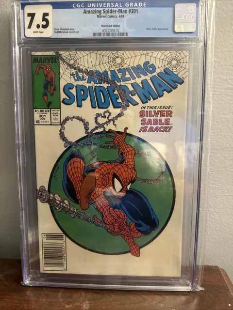 Amazing Spider-Man #301N Newsstand Variant CGC 7.5 1988