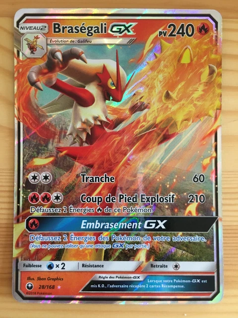 Carte Pokémon Tempête Céleste SM7 106/096 : Braségali GX main image 0