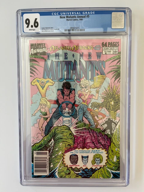 New Mutants Annual 5 CGC 9.6 Newsstand -  Rob Liefeld Mutants X-men  (1989)
