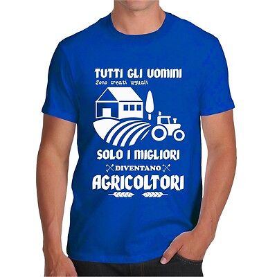 T-Shirt Tutti Gli Uomini Nascono Uguali Maglietta Divertente T Shirt Agricoltori