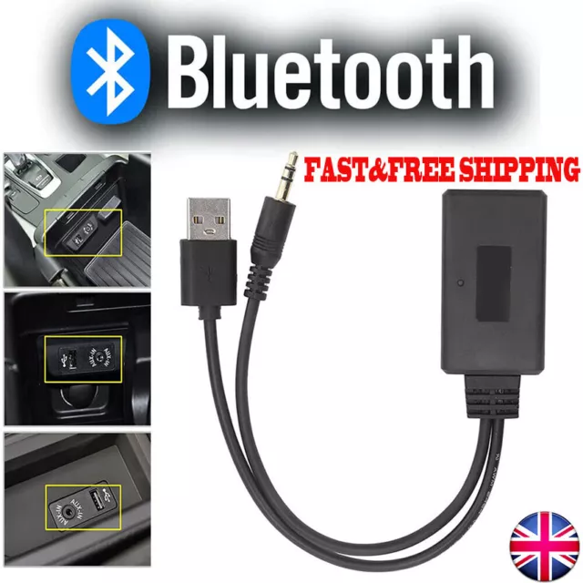 Wireless Bluetooth Receiver 5.0 Car Stereo Music 3.5mm Adapter AUX MP3 UK stock