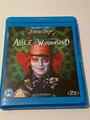DISNEY AND TIM Burton Alice in Wonderland Johnny Depp Blu Ray DVD £4.99 ...
