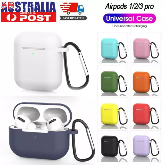 Apple AirPods 1 2 3 Pro 2nd 3rd Generation Silicone Skin Case Cover Case Gel Au