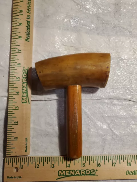 Rattle Native American Indian rattle wood & steer horn Rattle Native American Indian rattle wood & steer horn