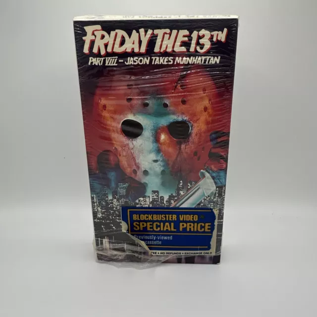 Friday the 13th Part 8 VIII: Jason Takes Manhattan 1989 VHS Blockbuster Tested