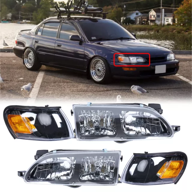 1993 1994 1995 1996 1997 FOR TY Corolla Headlight & Corner Light Right & Left