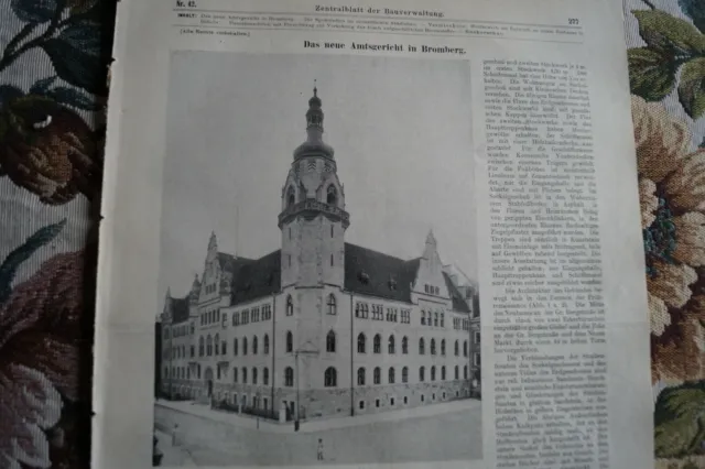 1907 Bauverwaltung 40 Amtsgericht Bromberg