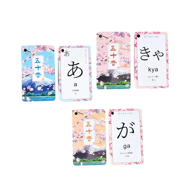 JAPANESE FLASHCARDS ALPHABET Beginners Memory Hiragana and Katakana