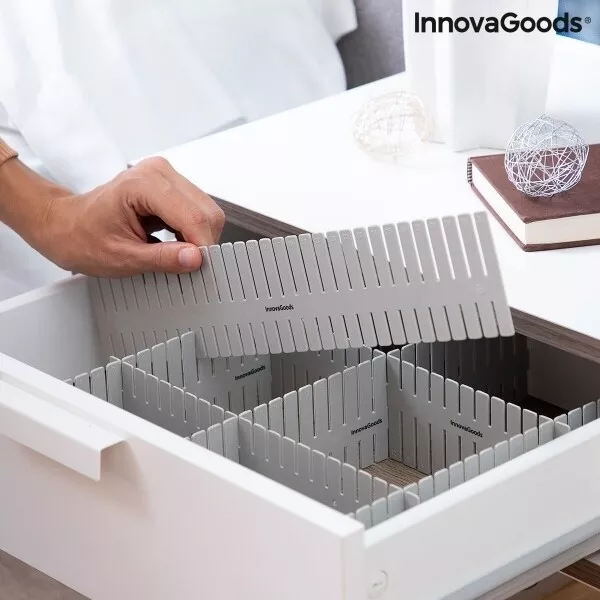 16 Stück verstellbarer Schubladen Organizer mehr Platz zuschneidbar Regal
