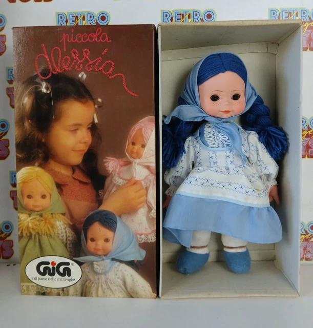 PICCOLA ALESSIA GIG Bambola Nuova Fondo Di Magazzino Capelli Lana
