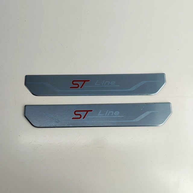 Garniture De Plaque De Seuil De Porte Avant Gauche SLINE Pour AUDI Q5 8R - Réf. 8R0853373C - Occasion (rayures)