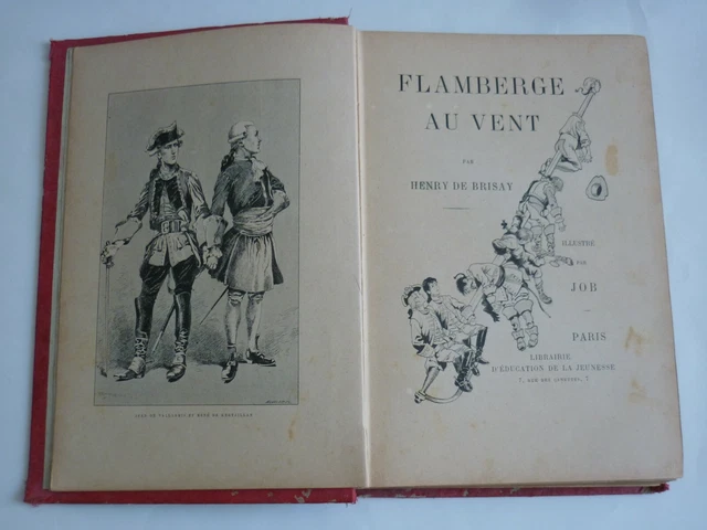 FLAMBERGE AU VENT Henry De Brisay illustrateur Job circa 1900 EUR 20,00