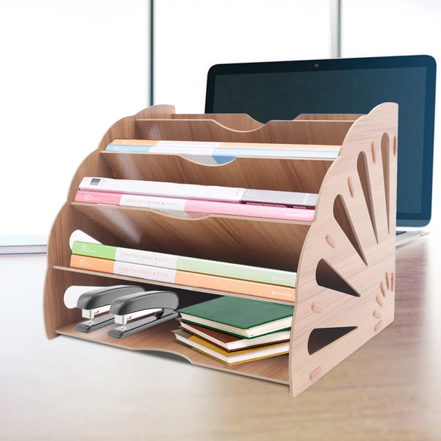 File Cabinet Storage Organizer Desktop Magazine Holder Display Office Desk File
