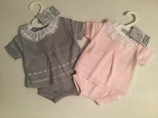 Baby boys girls Spanish style knitted top jam pants set 0-12 months