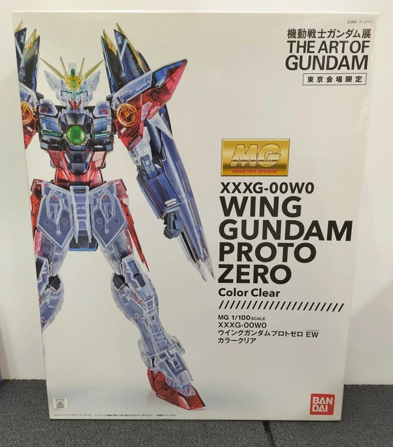 Wing Gundam Protozero EW Color Clear Model No.  MG 1 100 Scale BANDAI Good qua