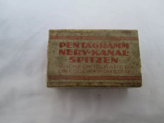 PENTAGRAMM Nerv-Nadel-Spitzen aus den 40er/50er Jahren Zahnmedizin Zahntechnik
