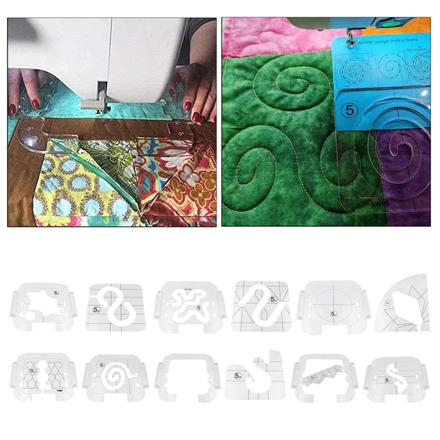 Klar Acryl Laser Cut Quilten Vorlagen für DIY Patchwork Kintting Nähen