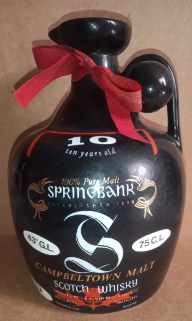 Carafe Scotch Whisky Rare Vintage Springbank Campbeltown 100% Pure Malt 75cl 43°