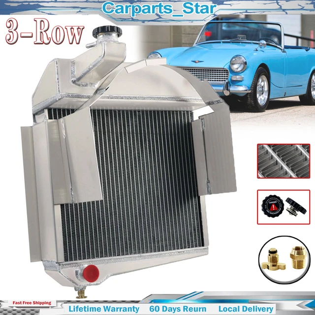 Radiator 3 Row For 1960-1967 Austin Healey Sprite Bugeye MG Midget 948/1098 CUB Radiator 3 Row For 1960-1967 Austin Healey Sprite Bugeye MG Midget 948/1098 CUB