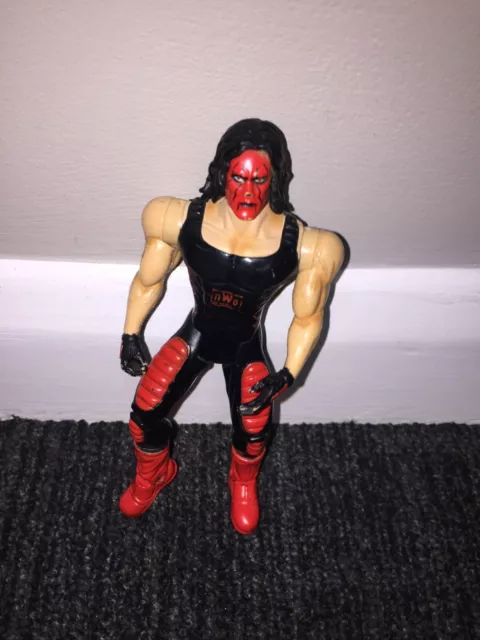 WCW WWE WWF NWO Sting Wolfpac Wrestling Figure Toybiz (1999) Working Action