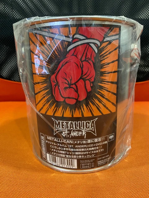 METALLICA ST ANGER Can Japan Box Set Tin T-Shirt Necklace CD+DVD