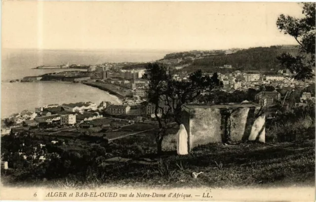 CPA AK Algérie-Alger et Bab El Oued vus de Notre Dame d'Afrique (238457)