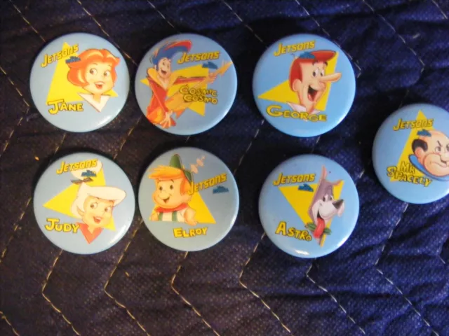 promotional film/movie items; jetsons the movie set of pin badges