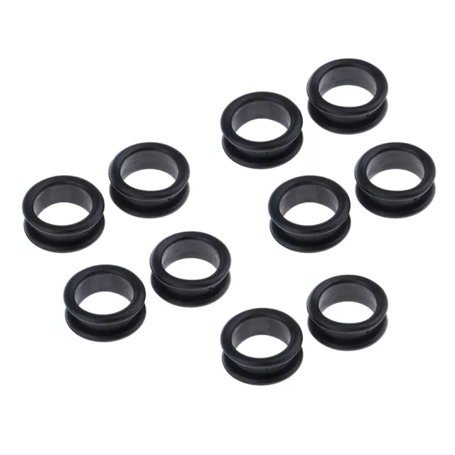 10x Friseurschere Schere Fingerring Griffe Einsätze schwarz