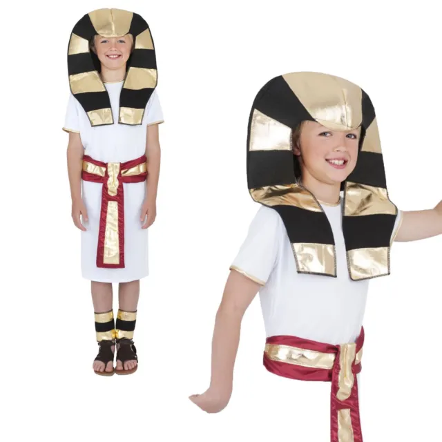 Costume elegante abito da giorno antico faraone egizio re libro storico bambini
