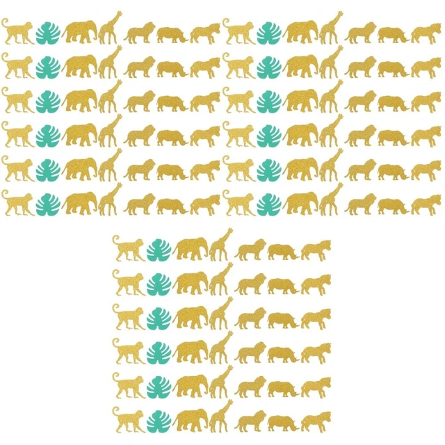 300 Pz Bambini Bosco Animali Coriandoli Animali Vassoi Snack Centrotavola