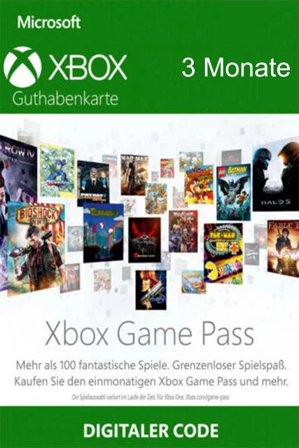 Xbox Game Pass chiave 3 mesi - codice digitale iscrizione Xbox - in tutto il mondo
