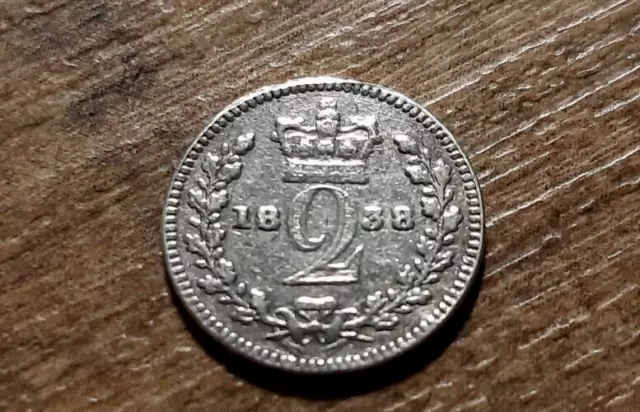 Victoria Solid Silver Maundy Twopence 1838