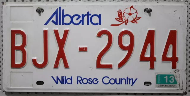 Kanada Nummernschild Auto Kennzeichen Schild ALBERTA License Plate Canada BJX