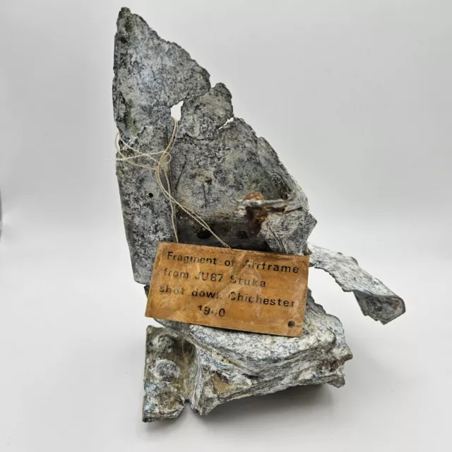 Fragment of a Shot Down JU 87 Junkers 87 Stuka Dive Bomber From WW2