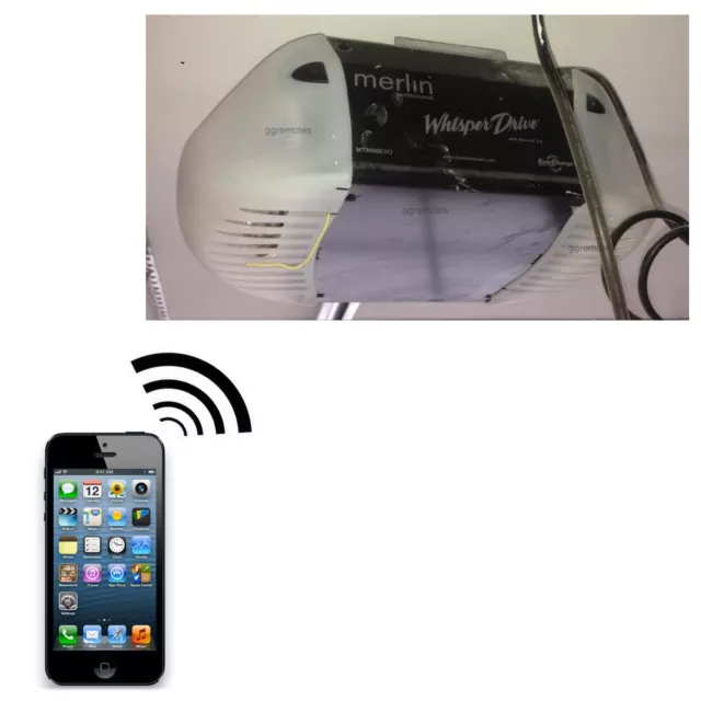 Iphone Remote Control Your Merlin MT3850EVO Whisper Drive Garage Door Opener