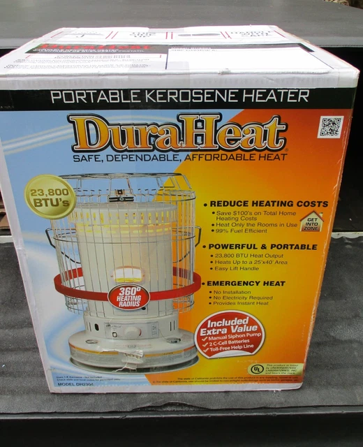 DuraHeat DH2304 Indoor Kerosene Heater New in Sealed Box 23800 BTU