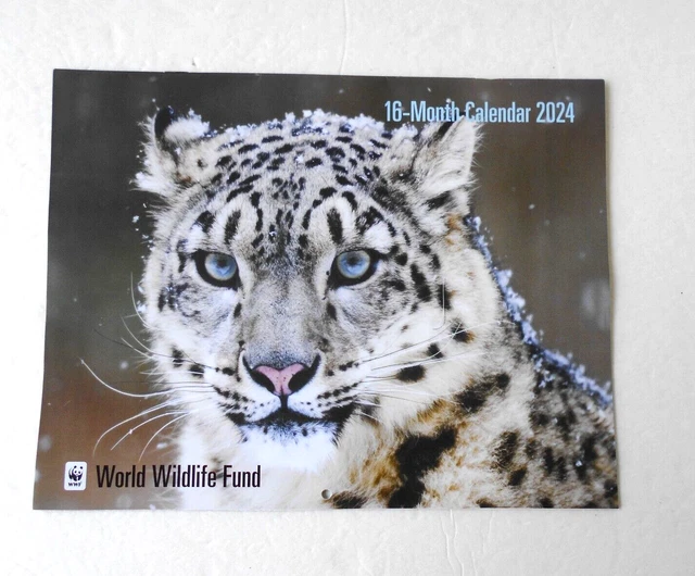 ANIMALS IN NATURE 2024 World Wildlife Fund 16 Month Calendar New 5.