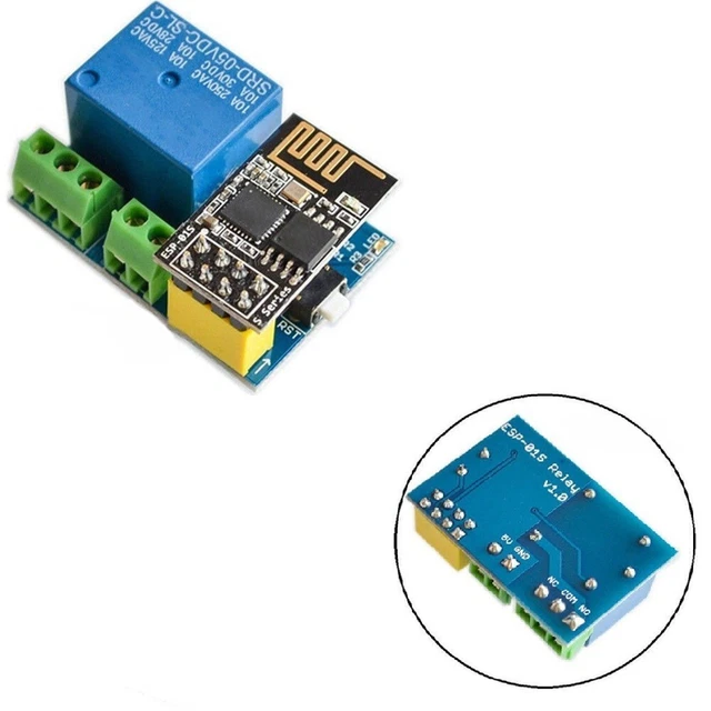 Modulo relè wireless con AI Thinker ESP 01S WiFi e lunga durata