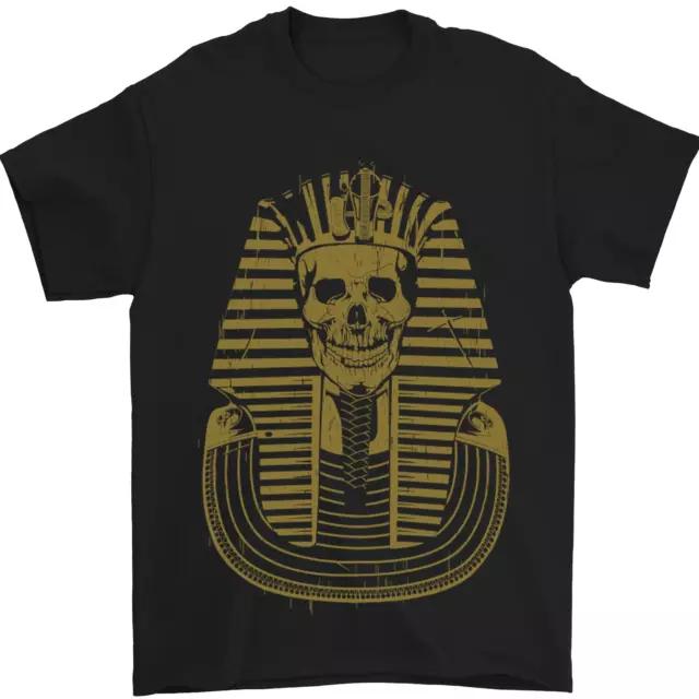 Faraone Teschio Antico Egitto Uomo T-Shirt 100% Cotone
