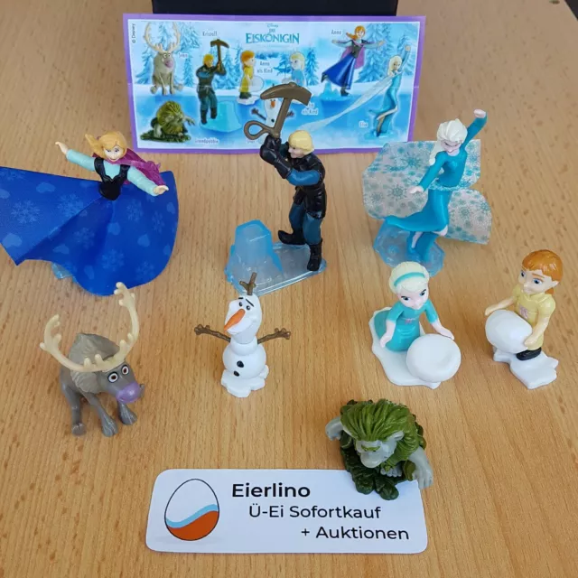 NEU: Komplettsatz + Disney Frozen 1 EISKÖNIGIN + mit 1 BPZ KPS Figuren Ü-Ei 2016