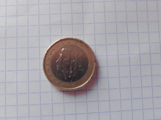 pièce 1 euro Beatrix koninginder année 1999