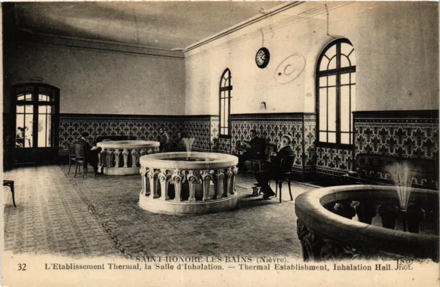 CPA St-HONORÉ-les-BAINS-L'Etabl. Thermal la Salle d'Inhalation (421195)