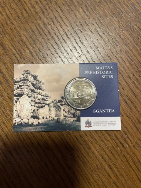2 Euro Gedenkmünze Malta 2016 - Tempel Ggantija Coincard