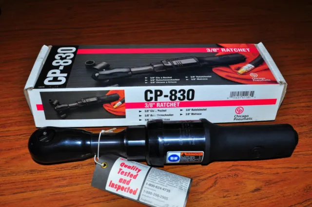 Chicago Pneumatic CP 830 3/8"Dr HighTorque Air Ratchet Max 100 Fb Made in Japan