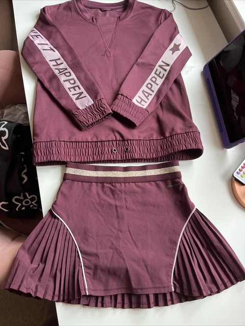 Girls zara jumper and shorts/skirt set 8-9