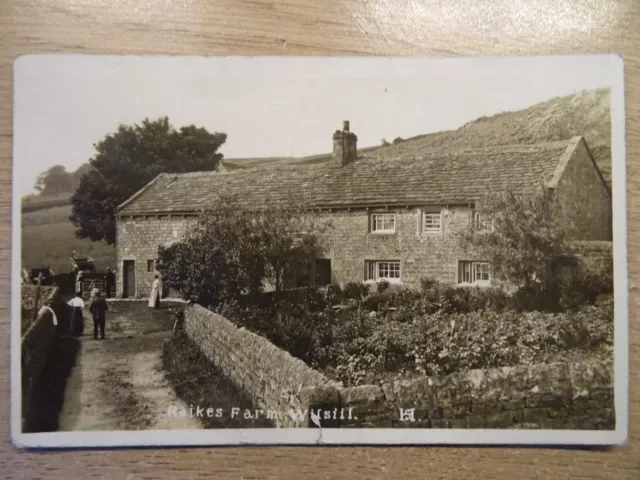 Wilsill, Raikes Farm,Nr.harrogate.old R.p.postcard Postally Used. 1915