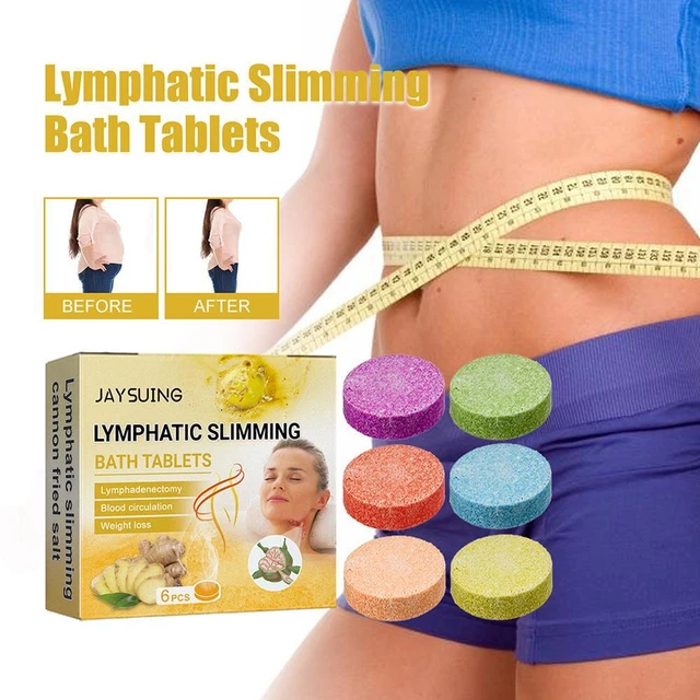 Tabletas efervescentes de baño baño remojo ingredientes naturales linfáticos_ J0