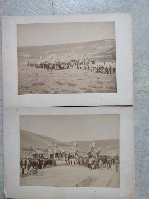 Lot De 2 Carte Postale Ancienne-Photo.centenaire De La Revolution  Castelnaudary