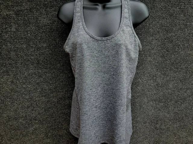 Icyzone Women's Gray Running Tank Top Size Medium